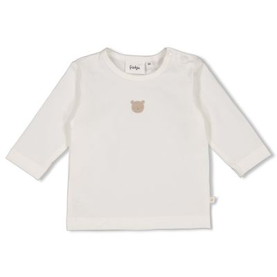 Feetje - Longsleeve embroidery beer - The Knits - Offwhite- Baby- Jongen - Boy - Meisje - Girl