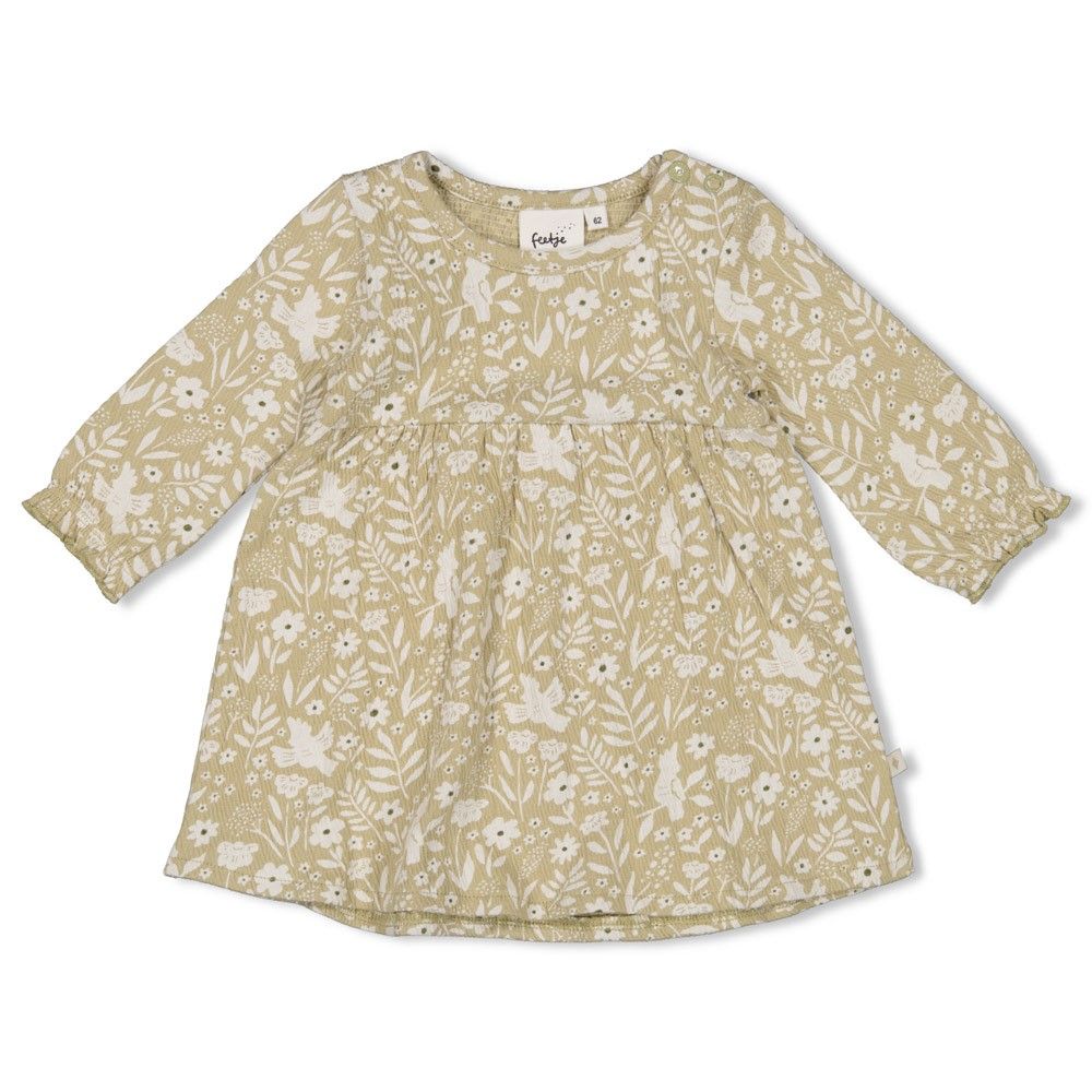 Feetje - Jurk crinkle AOP l/m - Let Your Dreams Blossom - Groen-Baby- Jongen - Boy - Meisje - Girl 