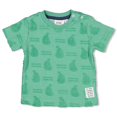 Feetje - T-shirt AO badstof - Seaside Happiness - Groen