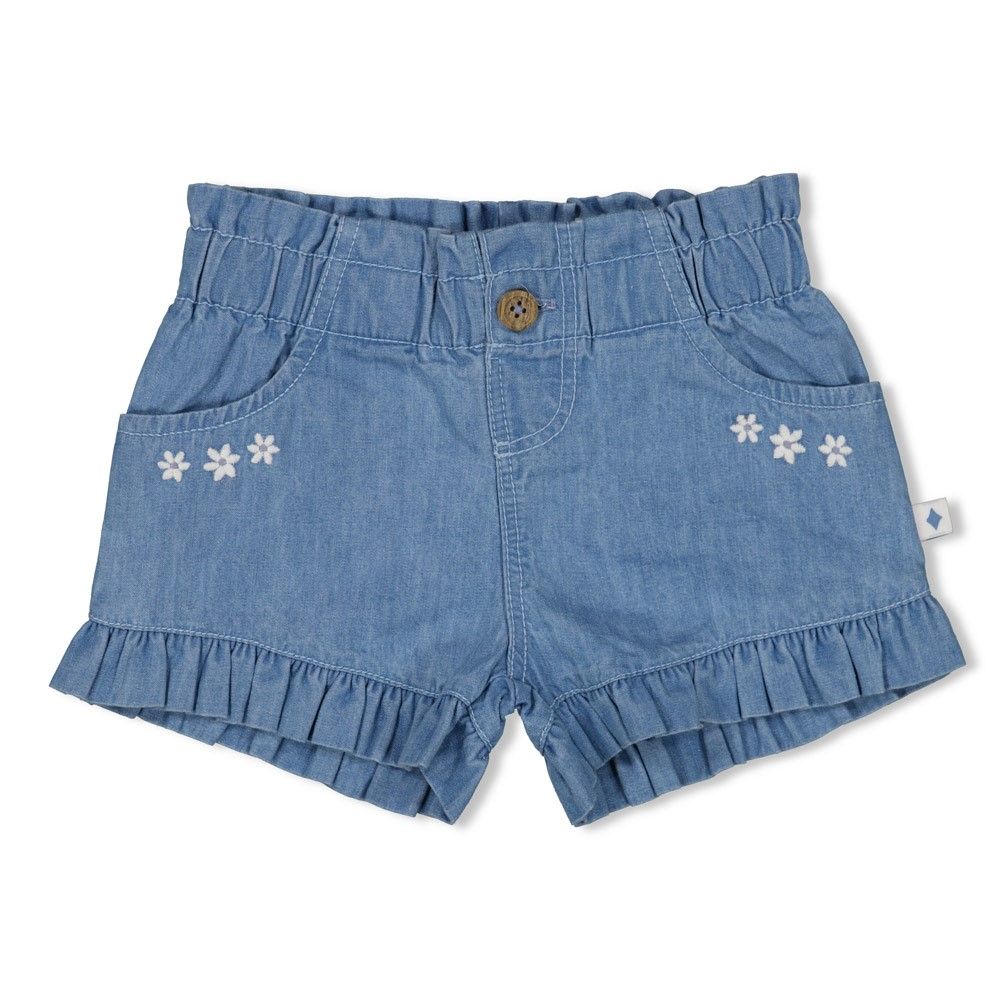 Feetje - Short ruches - Summer Denims - L.blauw denim