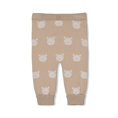 Feetje - Broek gebreid AO - The Knits - Zand melange-baby- Boy -Jongen- Girl - Meisje - unisex