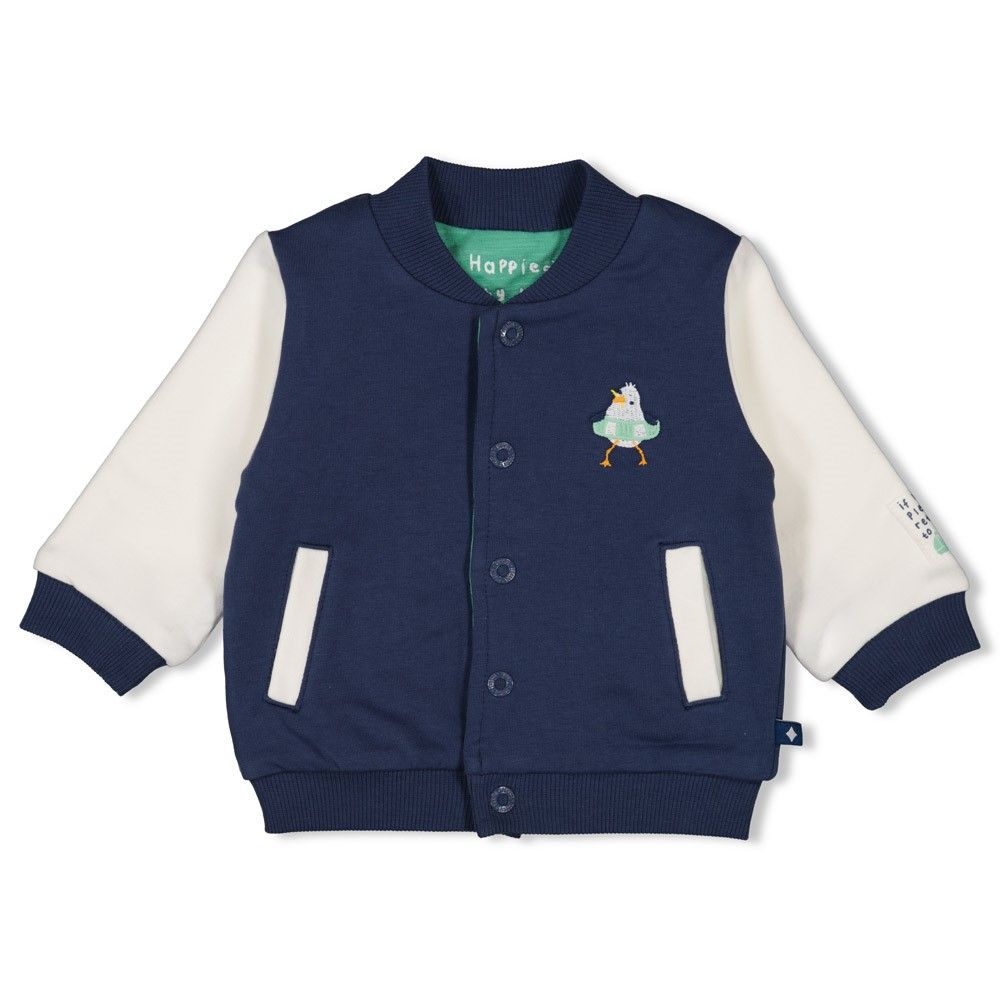 Feetje - Omkeerbaar bomberjack - Seaside Happiness - Indigo - Baby - Boy - Jongen