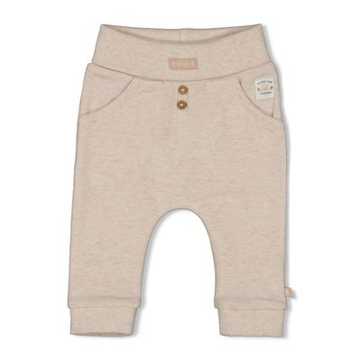 Feetje - Broek - Honey Bear - Offwhite melange