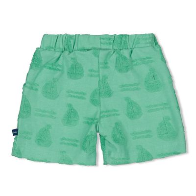 Feetje - Short AO badstof - Seaside Happiness - Groen - baby - boy - jongen