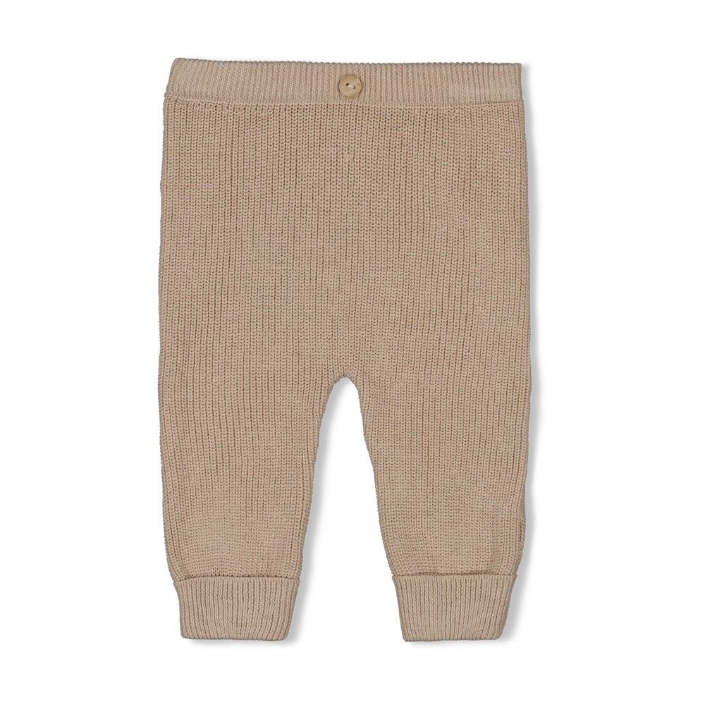 Feetje - Broek gebreid - The Knits - Zand melange- Baby- Jongen - Boy - Meisje - Girl 