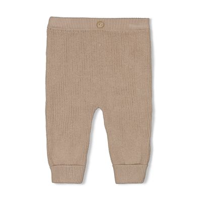 Feetje - Broek gebreid - The Knits - Zand melange- Baby- Jongen - Boy - Meisje - Girl 