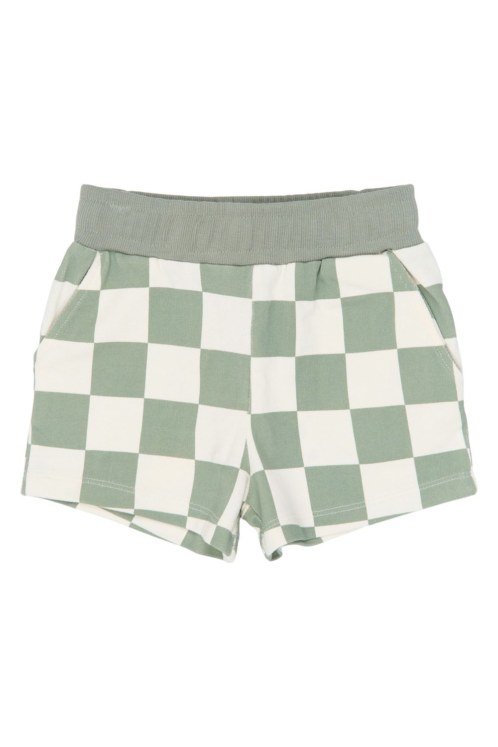 THE NEW - Sebastian Shorts - Aqua Gray AOP korte broek- boy - Jongen