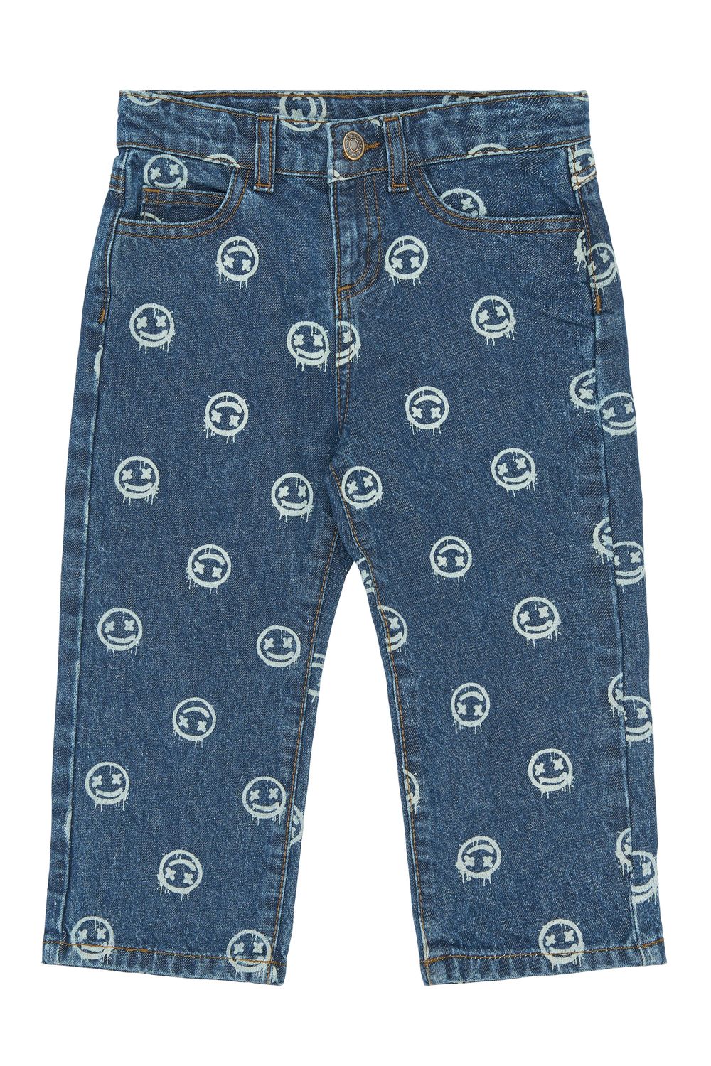 THE NEW- Spero Baggy Fit Jeans - Medium Blue Denim AOP - boy - Jongens - smily - spijkerbroek 