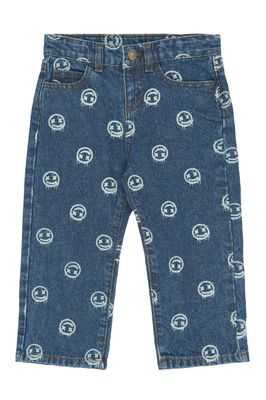 THE NEW- Spero Baggy Fit Jeans - Medium Blue Denim AOP - boy - Jongens - smily - spijkerbroek 