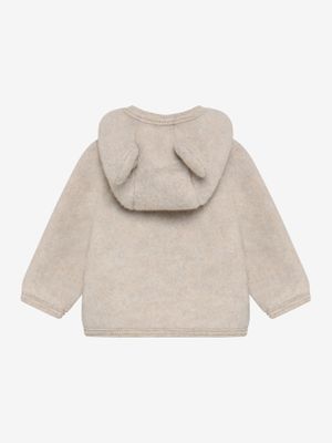 HUTTEliHUT - Jacket Ears Wool Fleece - Camel Melange - Jas - Baby- Jongen - Boy - Meisje - Girl - Unisex