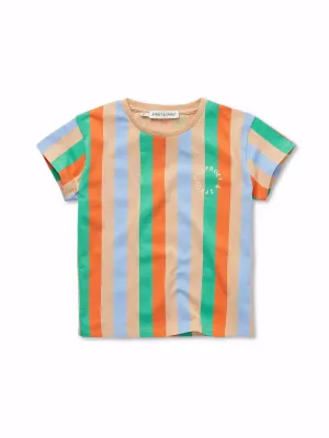 Sproet &amp; Sprout - T-shirt vertical stripes - Sand - Boy - jongen - jongens