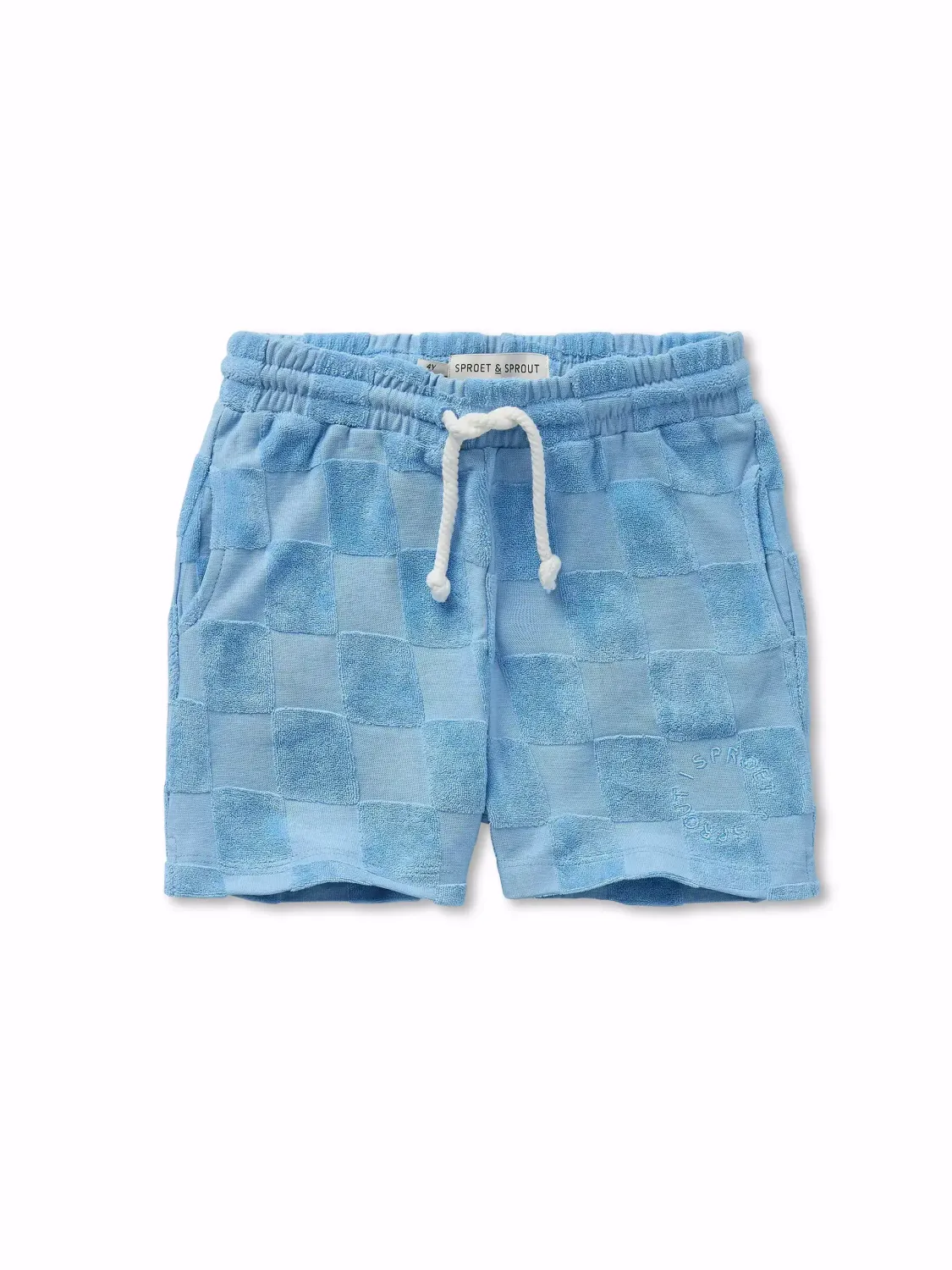 Sproet &amp; Sprout - Shorts terry block - Forever blue - boy - jongens - jongen