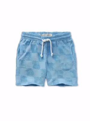 Sproet &amp; Sprout - Shorts terry block - Forever blue - boy - jongens - jongen