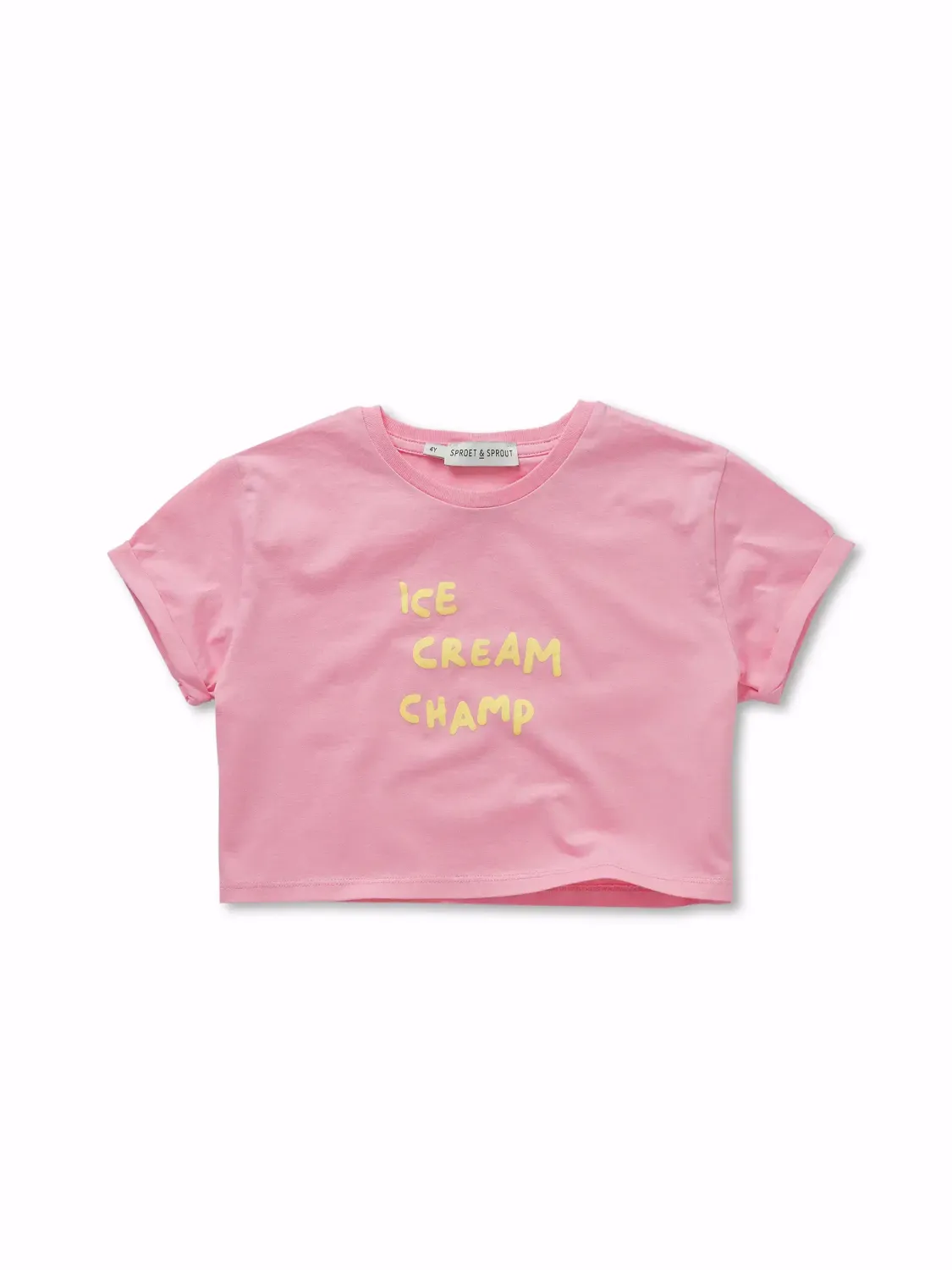 Sproet &amp; Sprout - Boxy T-shirt ice cream  - Podium pink - Girl - meiden - meisjes