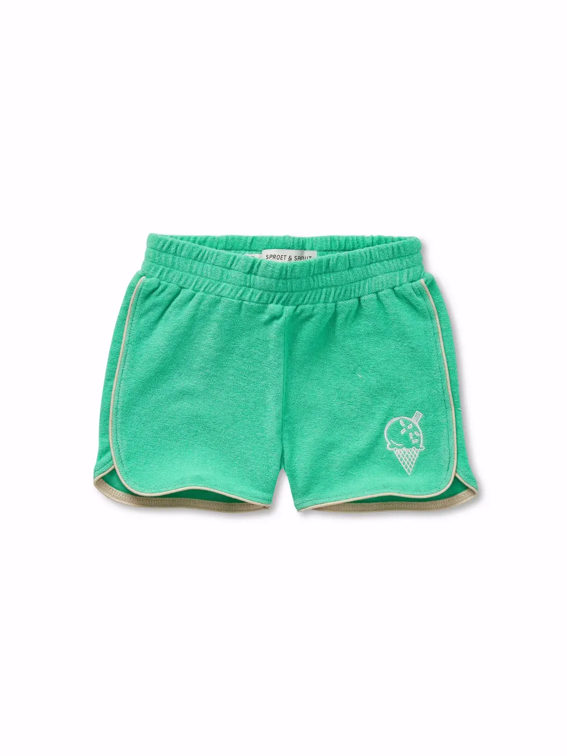 Sproet &amp; Sprout - Terry sport shorts green - Jade green - boy - jongens - jongen