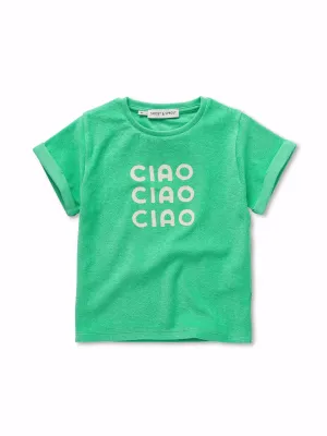 Sproet &amp; Sprout - Terry T-shirt ciao - Jade green - boy - jongen - jongens


