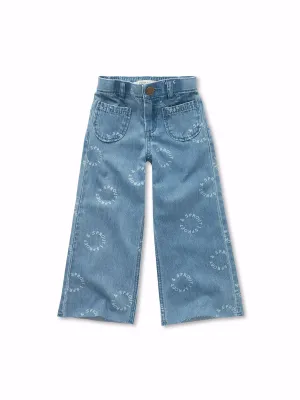 Sproet &amp; Sprout - Denim flared pants  - Denim blue - Girl - meiden - meisjes 