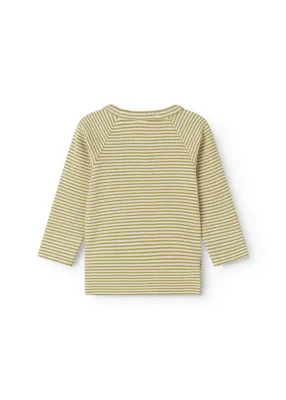 MarMar Copenhagen - Tina - Olive Stripe - T-shirts - Baby - Unisex - Girl - Boy - Jongen - Meiden