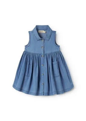 MarMar Copenhagen - Danal - Blue Denim - Dress - Girl - meiden - baby