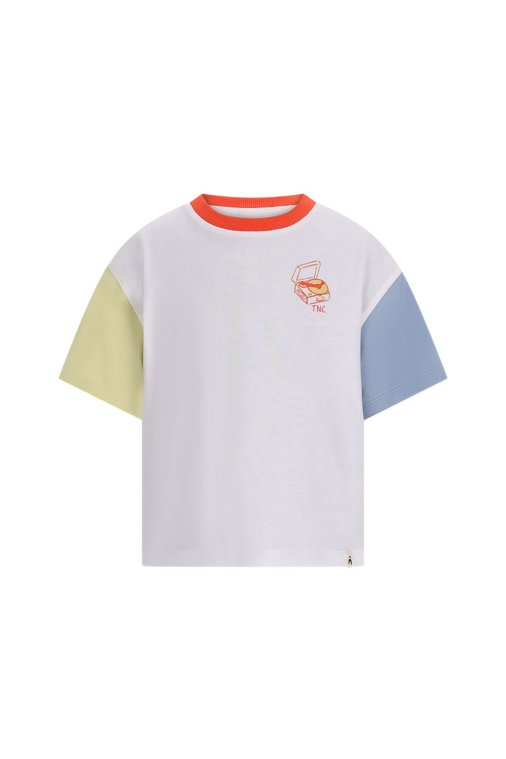 The New Chapter - Boy T-shirt Bo - Snow White - Wit shirt met kleurtjes - jongen 