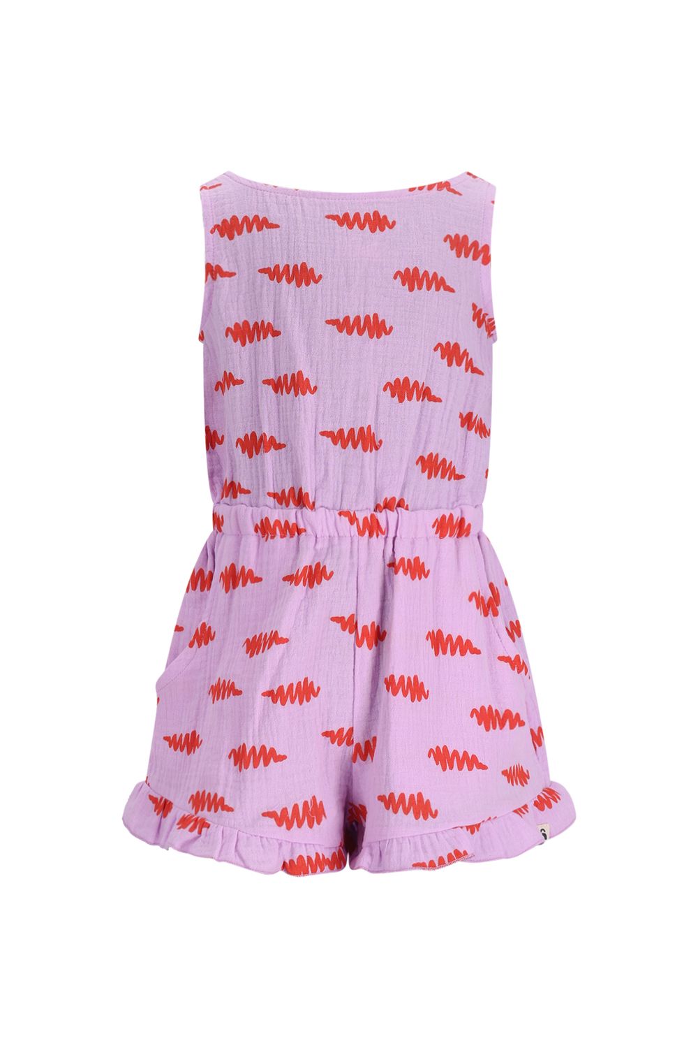 The New Chapter - Girl jumpsuit Lous - Sound waves - Meiden - roze - zomer - meisje - Girl - broekpak 