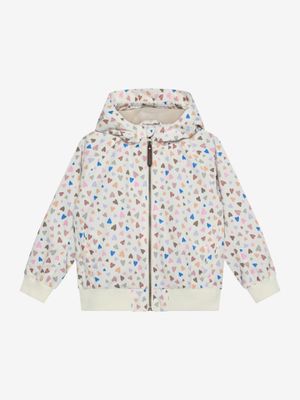 ENFANT - Girl Bomber Jacket, AOP - Eggnog - meiden - meisjes