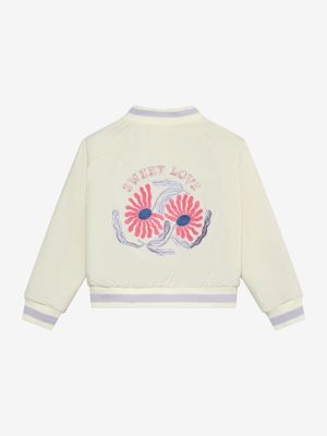 ENFANT - Bomber Jacket W. Embroidery - Purple Heather - meisjes - Girl - meiden