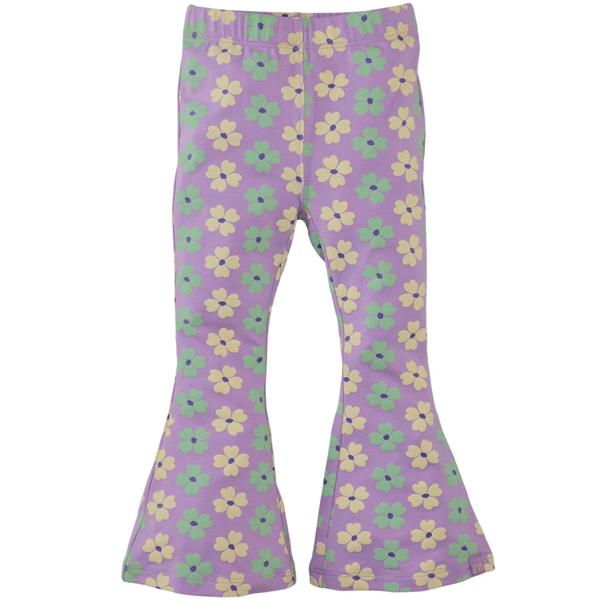 Z8 - Noella Flared Broek/ pants - Comfy cosmic - Girl -meiden - meisje - bloemen - paars