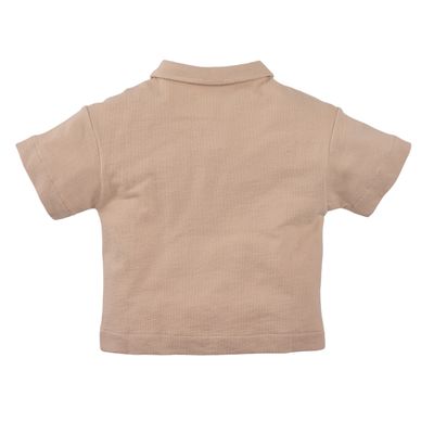 Z8 - Quinten polo T-shirt - Nude flush - Boy - Jongen - jongens beige  Shirt met kraag