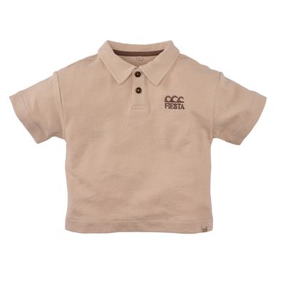Z8 - Quinten polo T-shirt - Nude flush - Boy - Jongen - jongens beige  Shirt met kraag