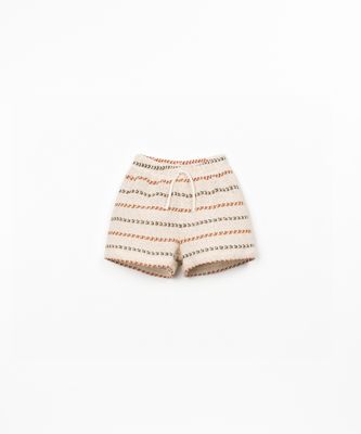 Play Up- STRIPED JERSEY SHORTS - SEW - PA01/1AS11705