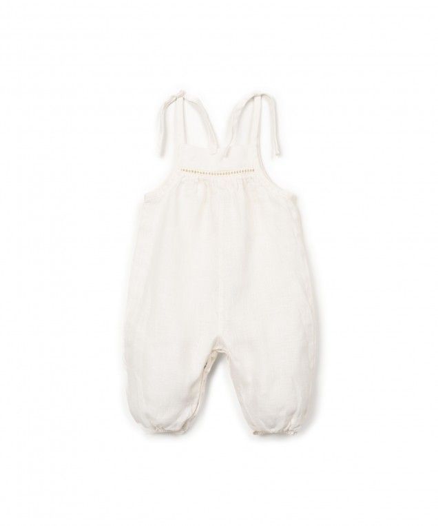 Play Up- LINEN JUMPSUIT - TEXTURE - PA02/2AS11500