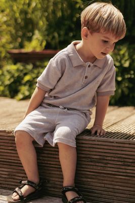 Mr. Loutre - Nils - Badstof polo - Glass - Boy - jongen