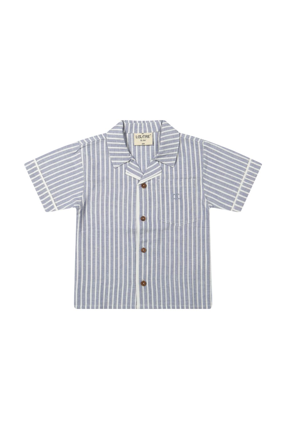 Mr. Loutre - Milo - Blouse jongens - Sky - Cloud White