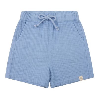 Navy Natural - Niels short blue mousseline