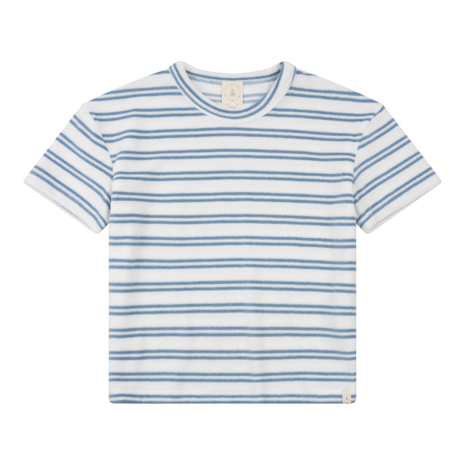 Navy Natural - Sem t-shirt bath terry blue stripe