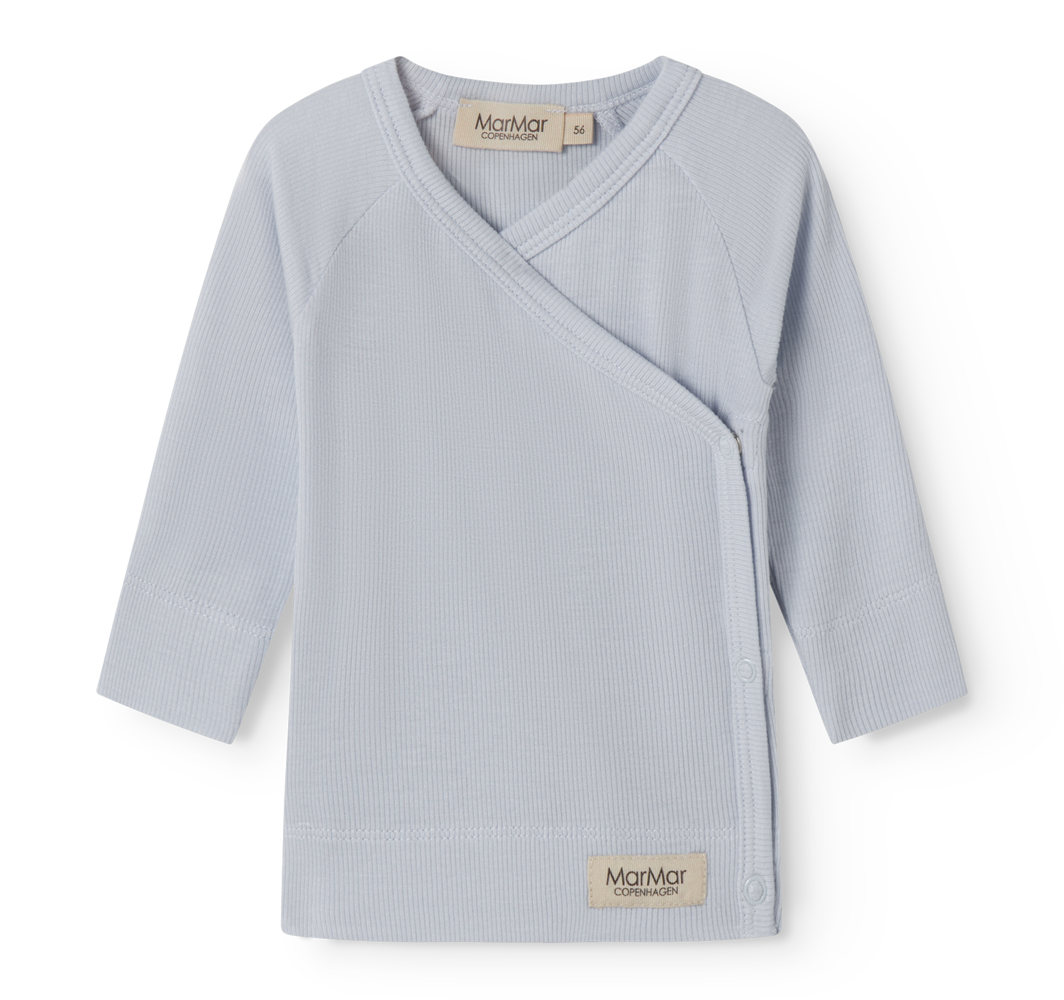 MarMar Copenhagen - Tuti Wrap LS - Blue Mist - T-shirts - Baby - Boy - Girl - Jongen - Meisje - Unisex