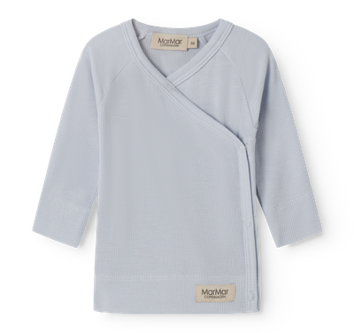 MarMar Copenhagen - Tuti Wrap LS - Blue Mist - T-shirts - Baby - Boy - Girl - Jongen - Meisje - Unisex