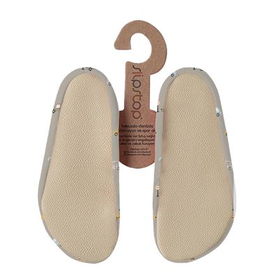 Slipstop Cars Naturel - Antislip waterschoenen kinderen