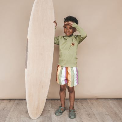 Salted Stories - Multi Stripe | Swim Shorts - Multicolor - Boy - Jongen - zwembroek met strepen