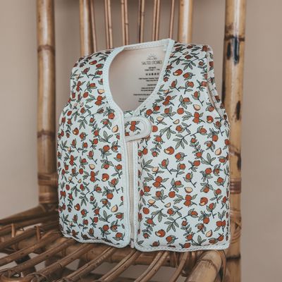 Salted Stories - Pommegranate | Floating Vest - White Swan - Zwemvest - Meiden - Girl - unisex - baby - Boy - Jongen