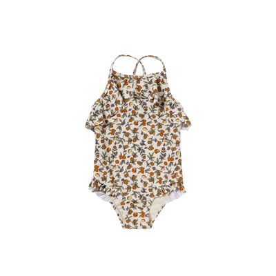 Salted Stories - Pomme Flower | Swimsuit - White Swan- Badpak - Meiden - Girl