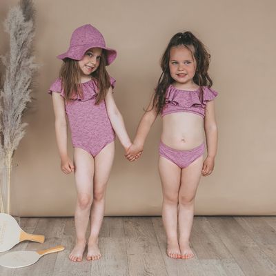 Salted Stories - Broderie | Bikini - Dusky Orchid - Girl - Meiden