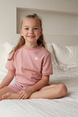 Feetje - Wafelpyjama - Shortama wafel - Summer Special - Mauve