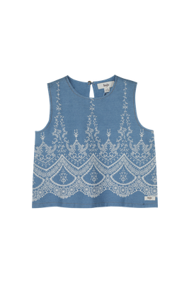 Baje - Maia top - Blue denim