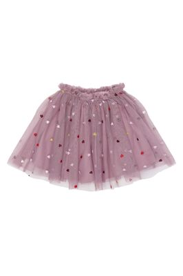 THE NEW SIBLINGS-Vadia Mesh Skirt-Elderberry EMB TN