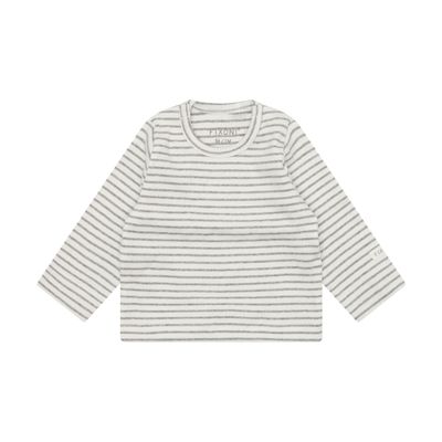 Fixoni-T-shirt LS Rib-Flint Gray Melange-Unisex