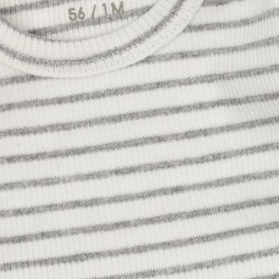 Fixoni-T-shirt LS Rib-Flint Gray Melange-Unisex