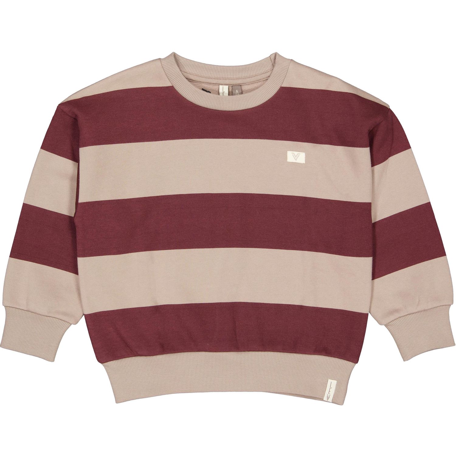 Levv-LW263DAX-Sweater-AOP Grey Stripe-Little Boys