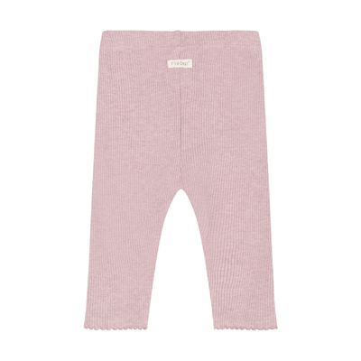 Fixoni-Leggings Melange Rib-Pale Mauve Melange-Unisex